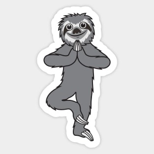 Sloth Yoga Tree Sticker